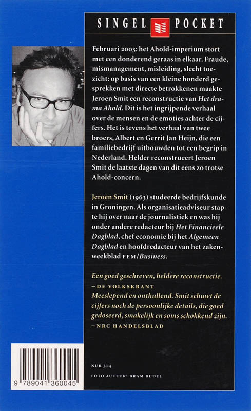 Achterkant van Het drama Ahold