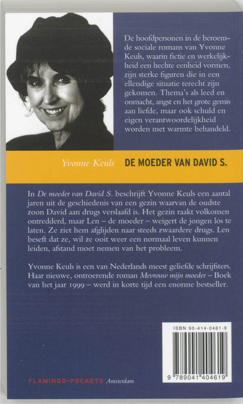 Achterkant van De moeder van David S., geb. 3 juli 1959