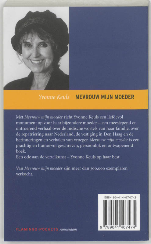 Achterkant van Mevrouw mijn moeder