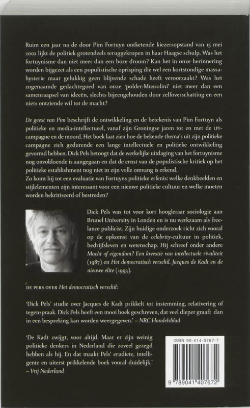 Achterkant van De geest van Pim