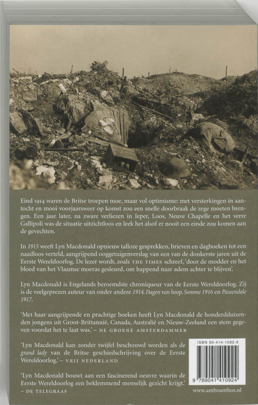 Achterkant van 1915 Het verlies van de onschuld