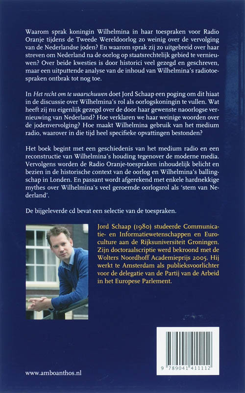 Achterkant van Het recht om te waarschuwen