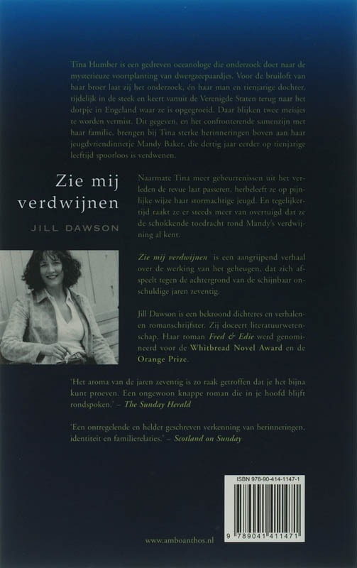 Achterkant van Zie mij verdwijnen