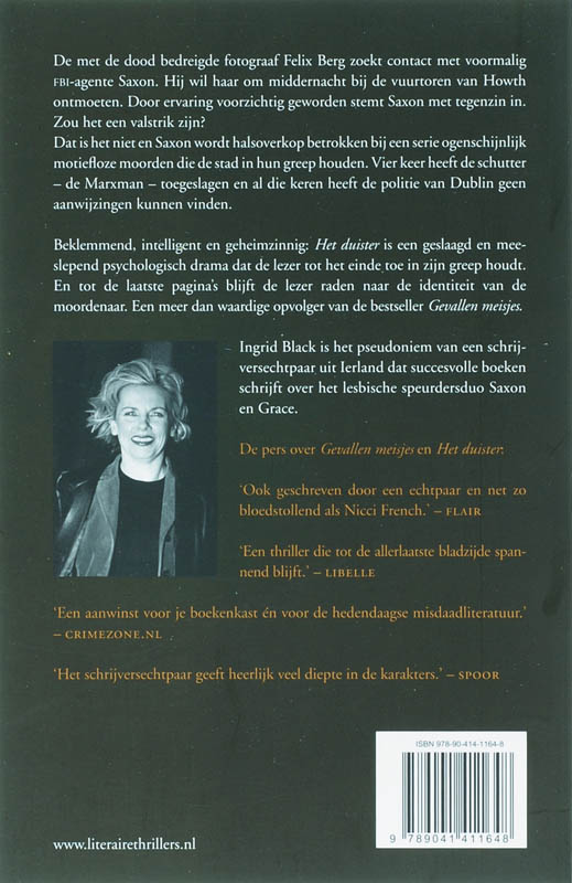 Achterkant van Het duister