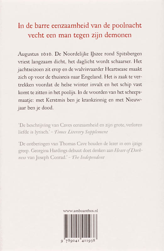 Achterkant van De eenzaamheid van Thomas Cave