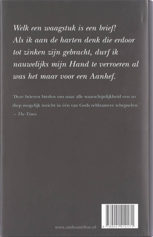 Achterkant van Welk een waagstuk is een brief