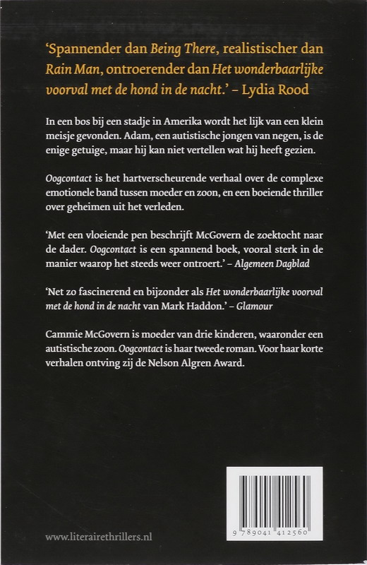 Achterkant van Oogcontact