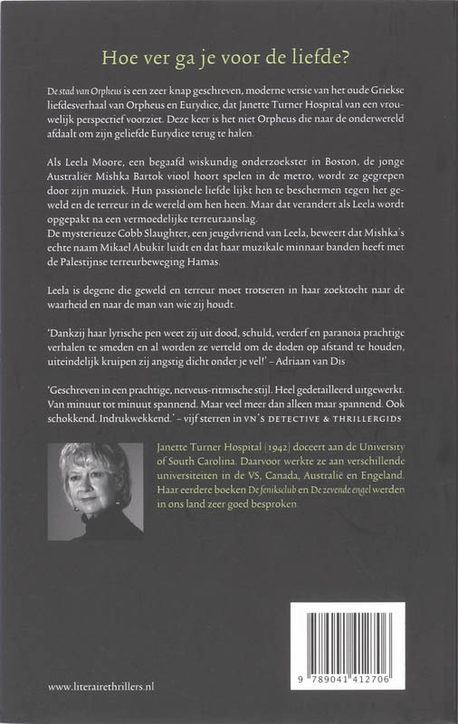 Achterkant van De stad van Orpheus