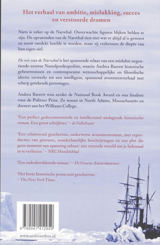 Achterkant van De reis van de Narwhal