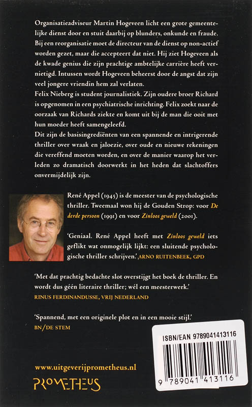 Achterkant van Zinloos geweld