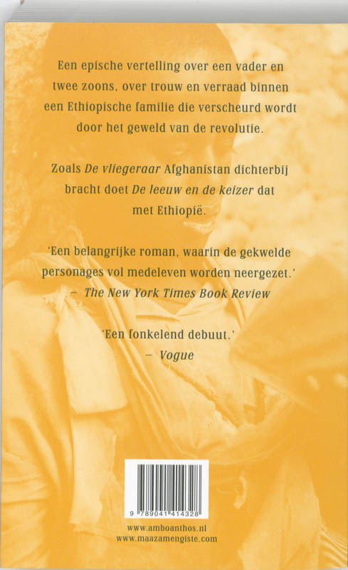 Achterkant van De leeuw en de keizer