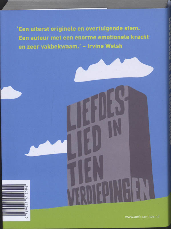 Achterkant van Liefdeslied in tien verdiepingen