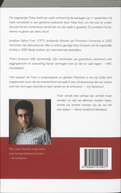 Achterkant van Extreem luid & ongelooflijk dichtbij