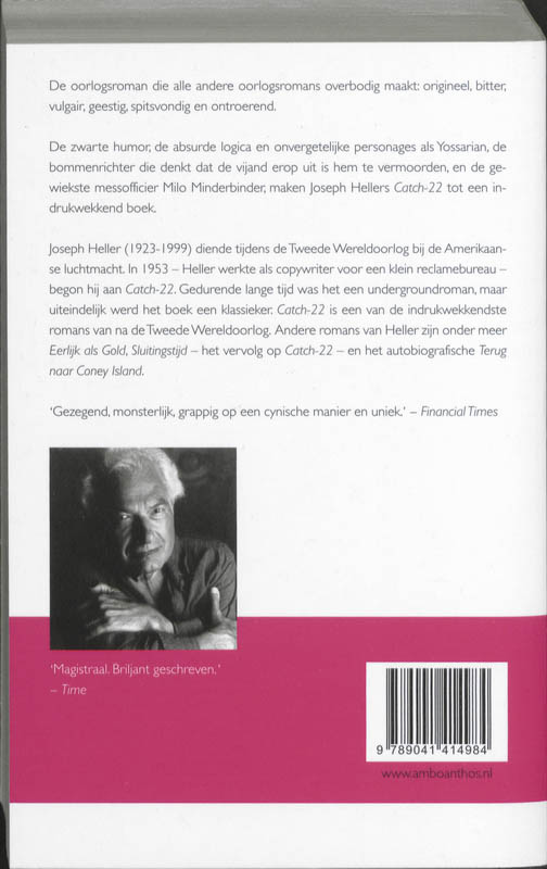 Achterkant van Catch-22