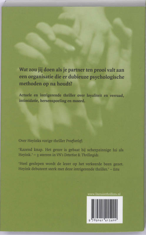 Achterkant van Het experiment