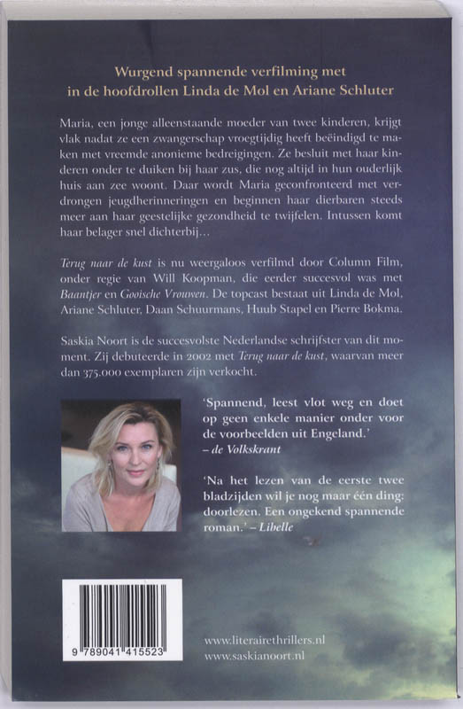 Achterkant van Terug naar de kust