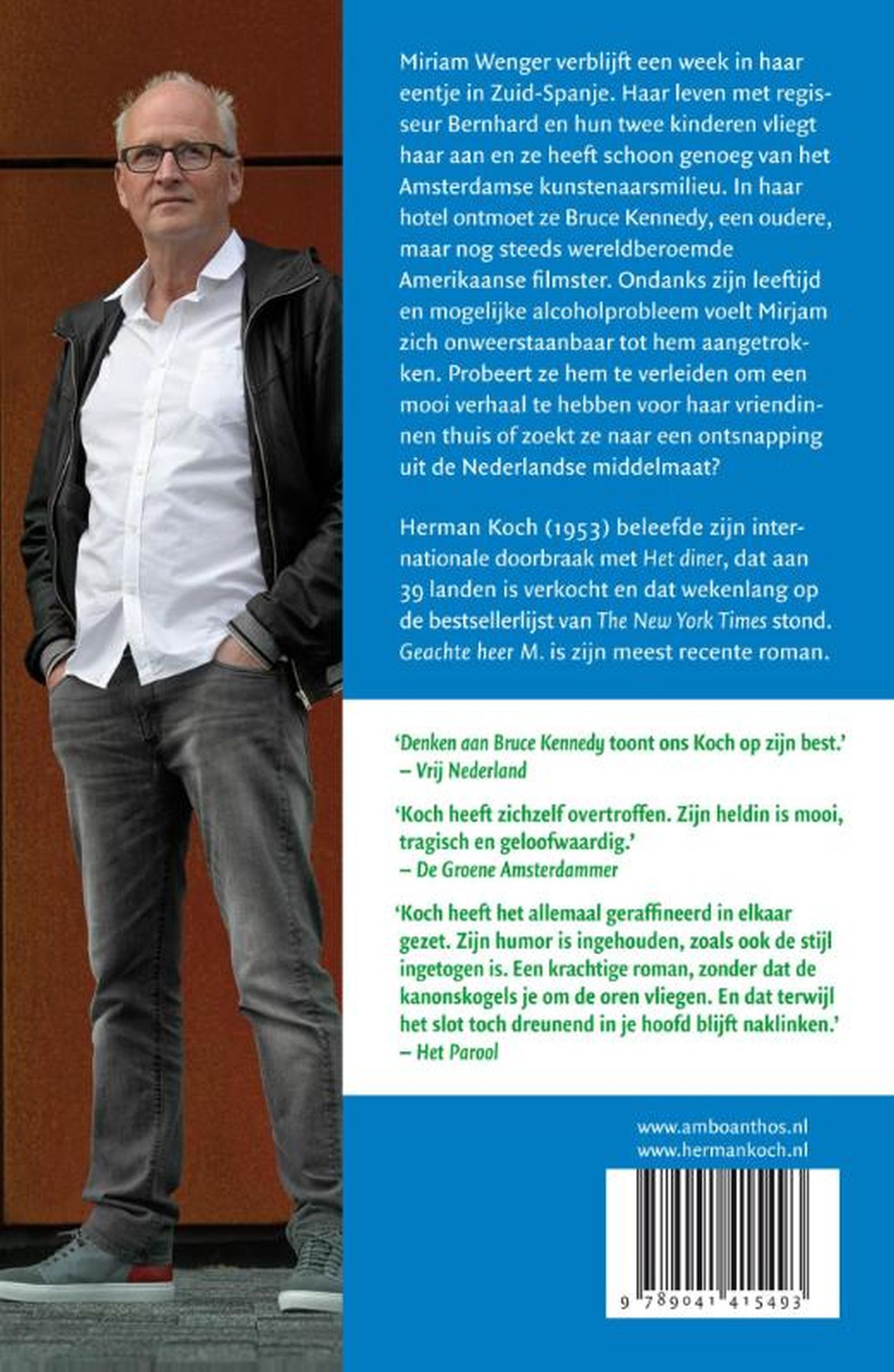 Achterkant van Denken aan Bruce Kennedy