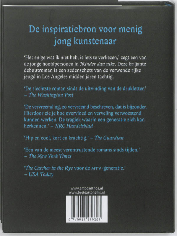 Achterkant van Minder dan niks