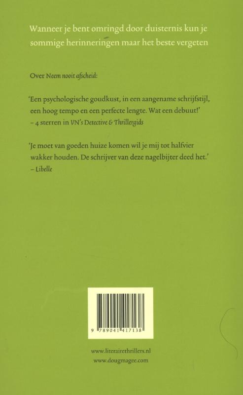 Achterkant van Omringd door de duisternis