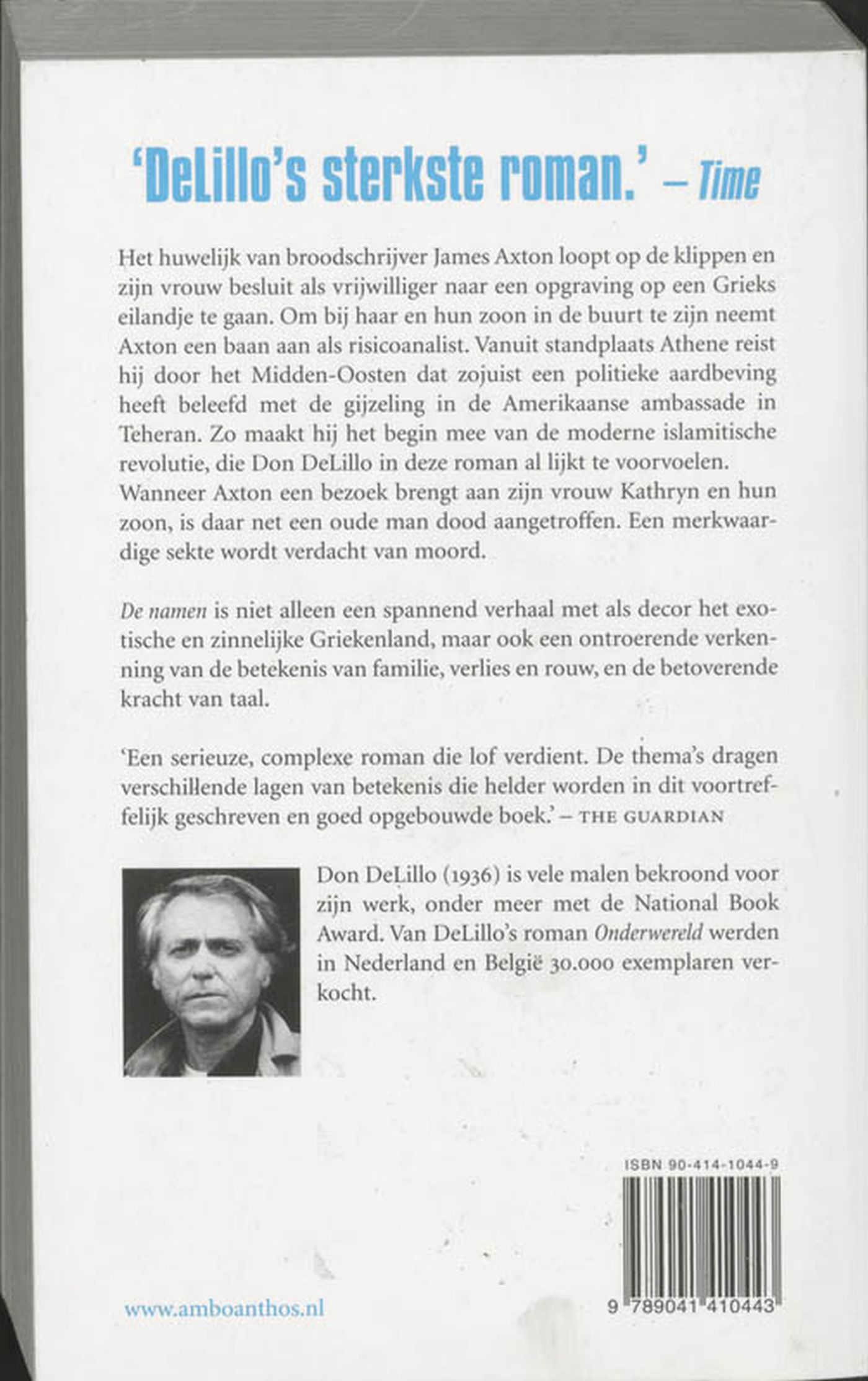 Achterkant van De namen