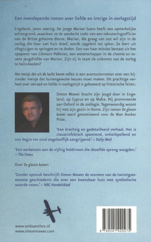 Achterkant van Het meisje dat uit de lucht kwam vallen