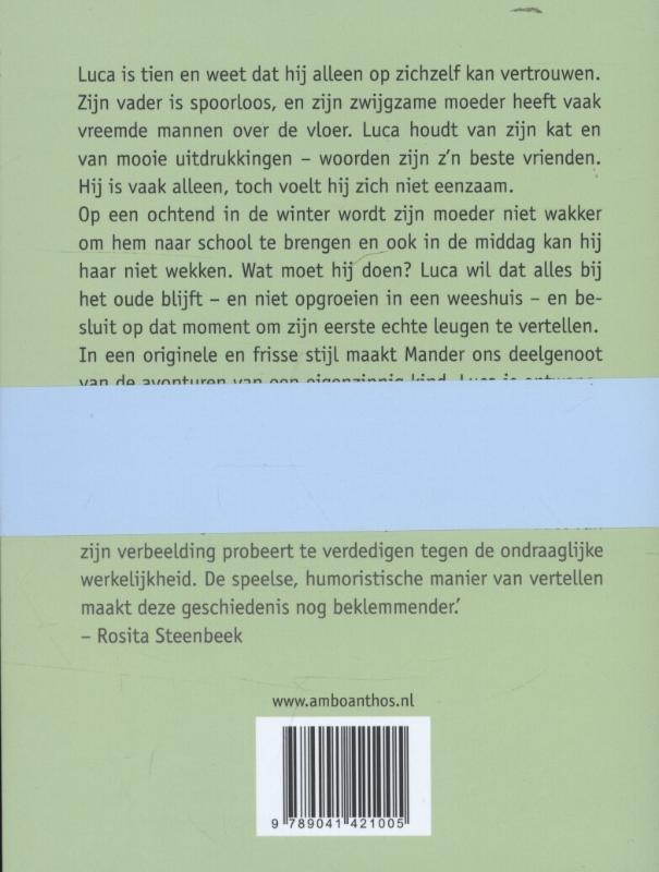 Achterkant van De eerste echte leugen