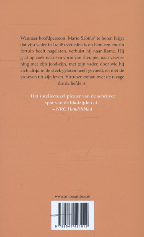Achterkant van De zonde die liefde heet