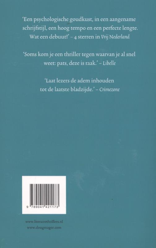 Achterkant van Neem nooit afscheid