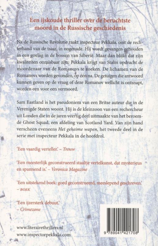 Achterkant van Het oog van de rode tsaar