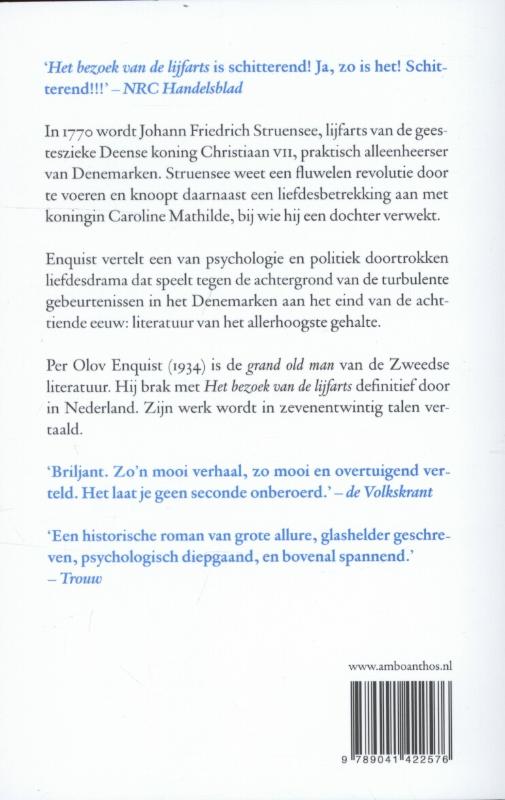 Achterkant van Het bezoek van de lijfarts