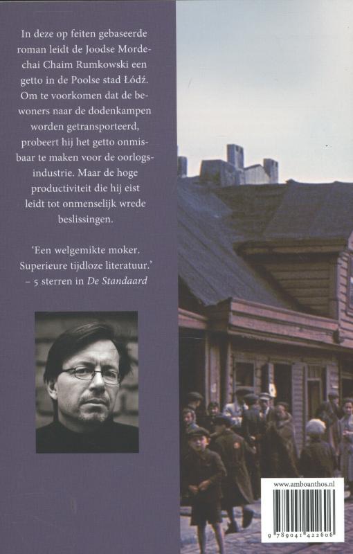 Achterkant van De onzaligen van Lodz