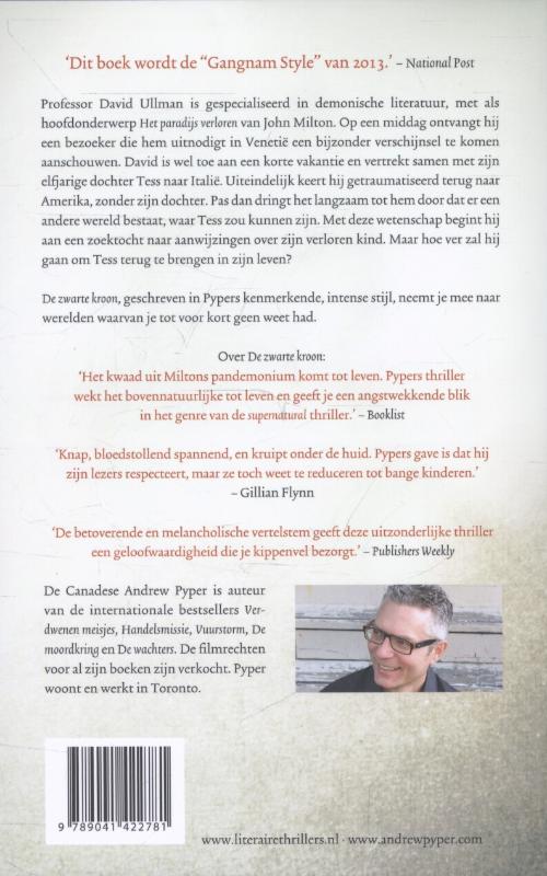 Achterkant van De zwarte kroon