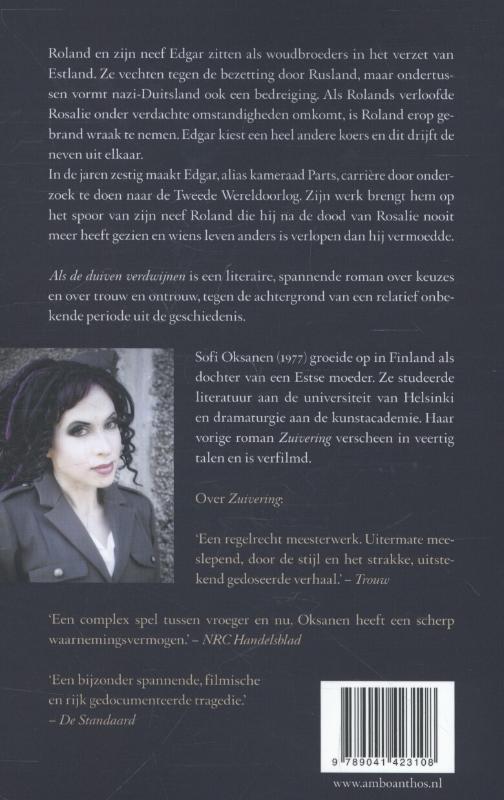 Achterkant van Als de duiven verdwijnen