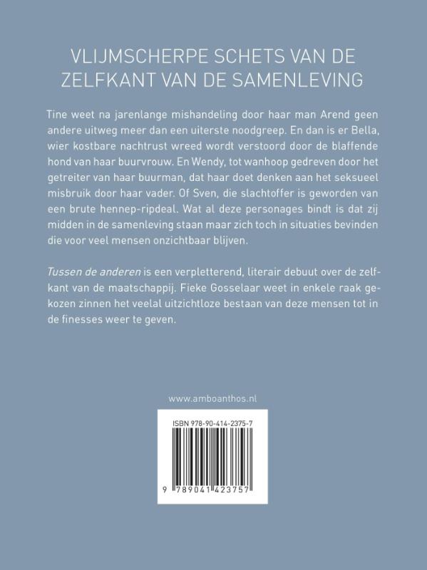 Achterkant van Tussen de anderen