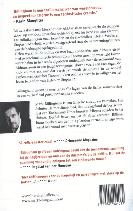 Achterkant van Ten dode opgeschreven