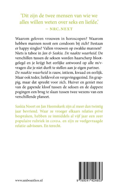 Achterkant van De naakte waarheid