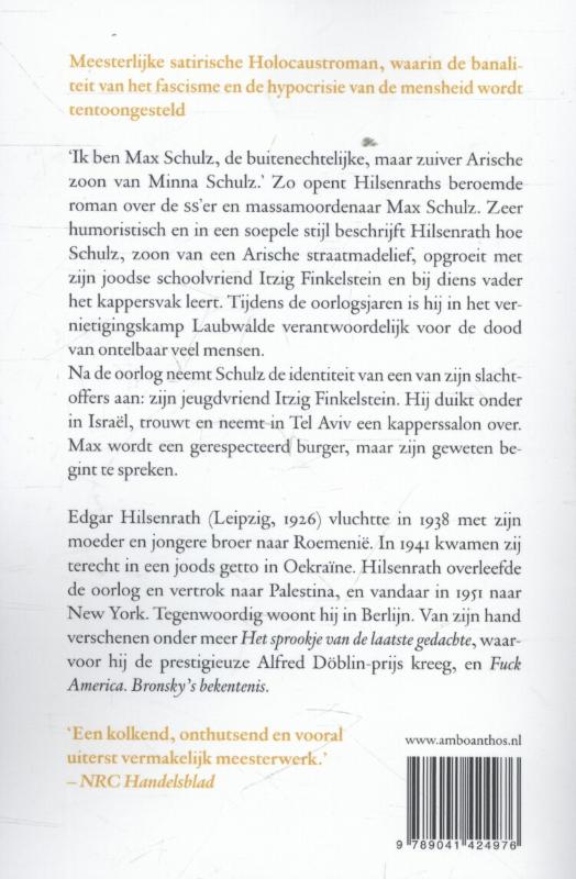 Achterkant van De nazi en de kapper