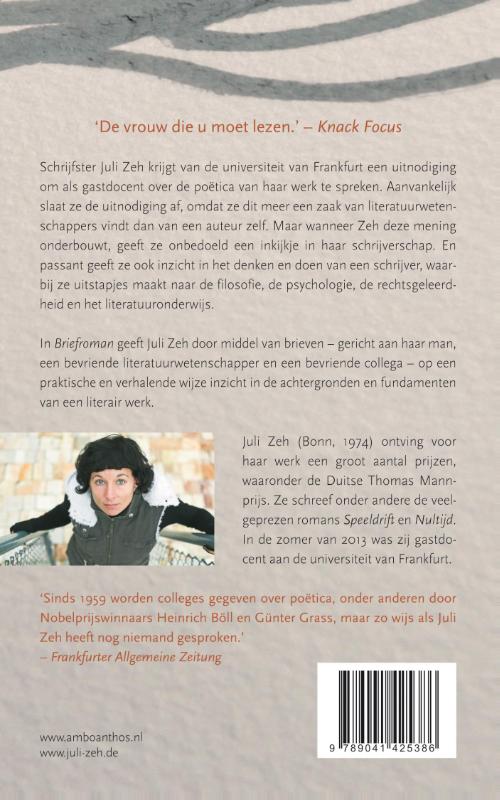 Achterkant van Briefroman