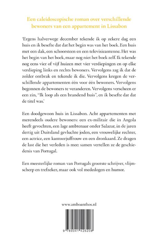 Achterkant van Als een brandend huis