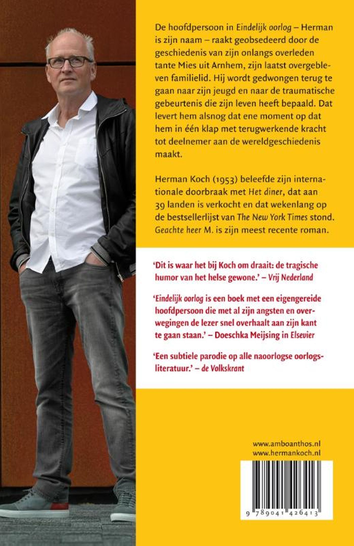 Achterkant van Eindelijk oorlog