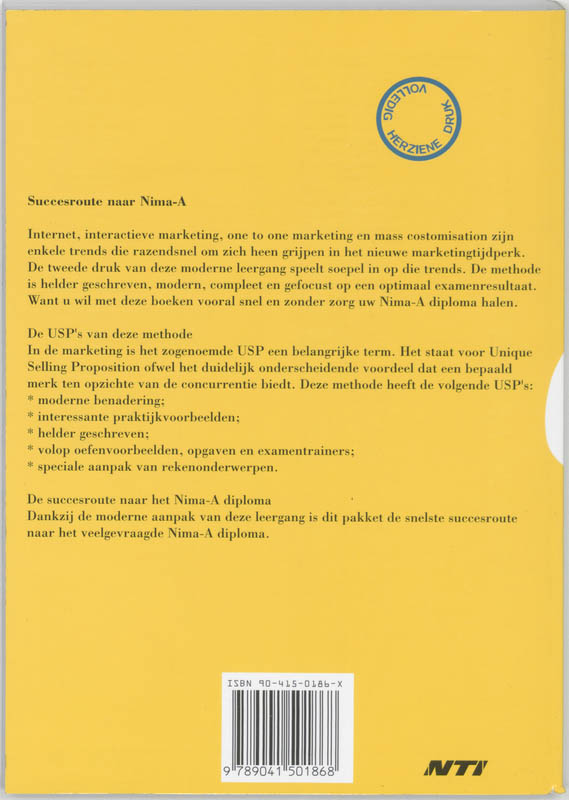 Achterkant van Leerlingenboek