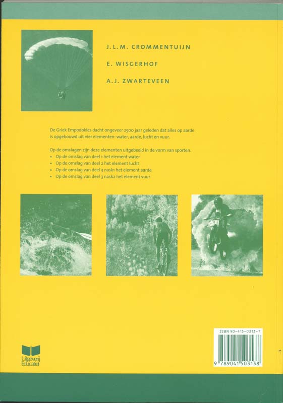 Achterkant van Werkboek katern 1