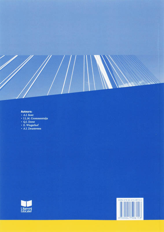 Achterkant van Werkboek Vmbo-Kgt Katern 1