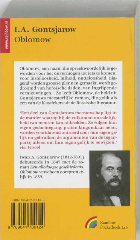 Achterkant van Oblomow