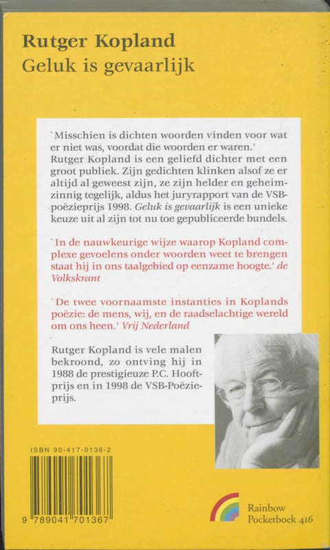 Achterkant van Geluk is gevaarlijk