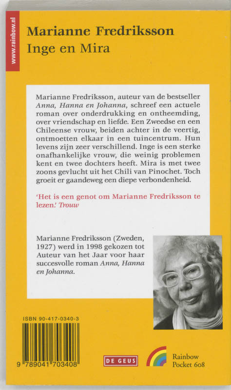 Achterkant van Inge en Mira