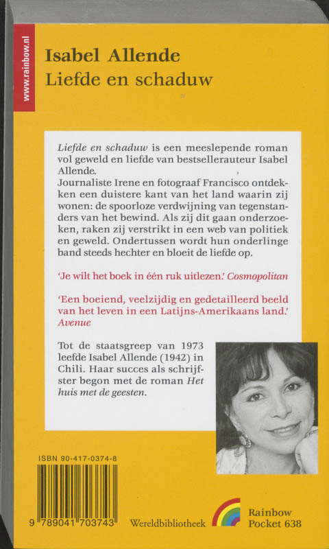 Achterkant van Liefde en schaduw