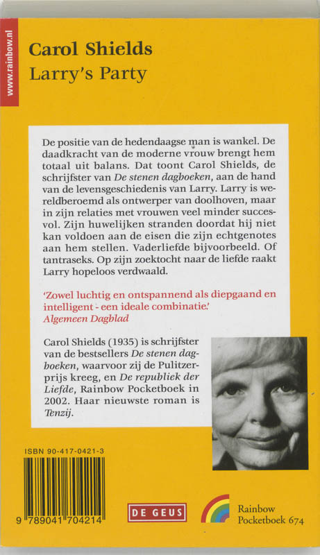 Achterkant van Larry's party