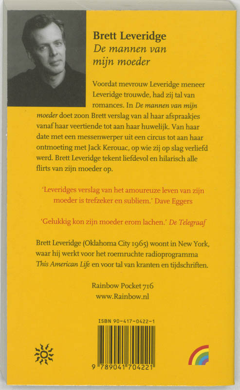 Achterkant van De mannen van mijn moeder