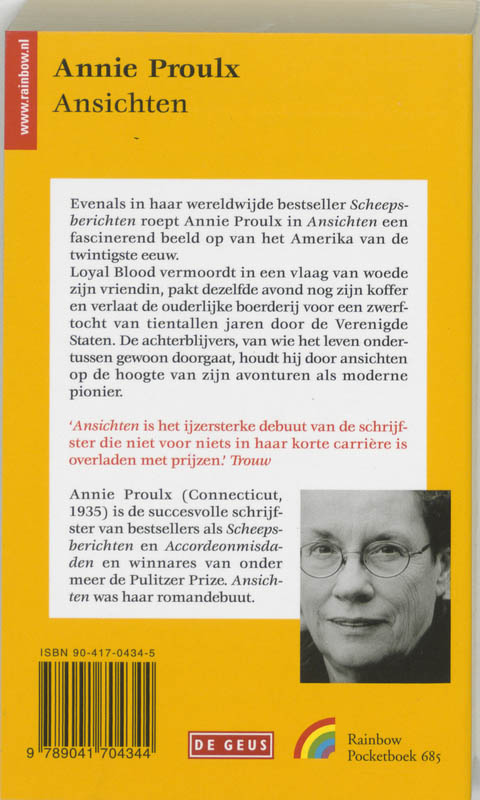 Achterkant van Ansichten